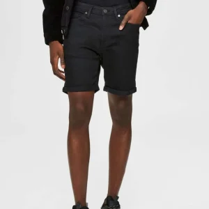 Pantaloncini di jeans - nero