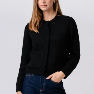 Cardigan in maglia Emilie - Nero