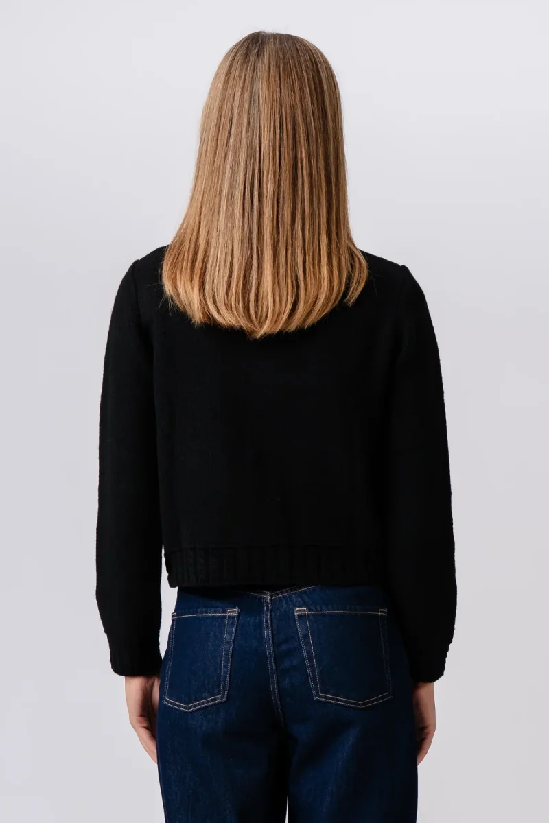 Cardigan in maglia Emilie - Nero - immagine 4