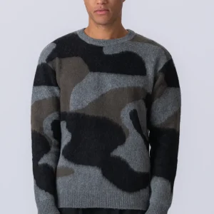 Sebastian Crew Neck Knit - Castlerock Mela