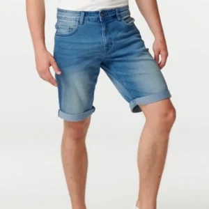 Pantaloncini di jeans - blu