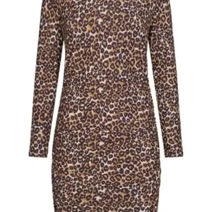 Abito a maniche lunghe alma - leopardo