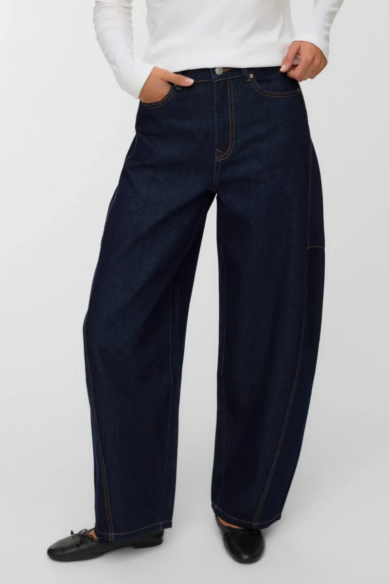 Jeans a botte larga Kaitlin - Denim blu scuro