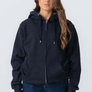 Basic Zip Hoodie - Dark Navy