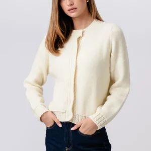 Cardigan in maglia Emilie - Beige