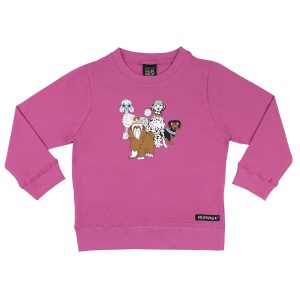 FELPA GIROCOLLO FUNKY DOGS – ROSE