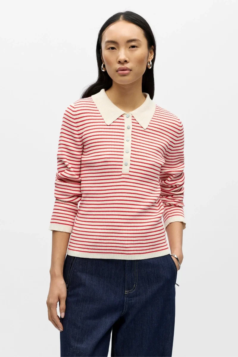 Pullover Kelly Polo in maglia - Birch Poinsettia - immagine 2