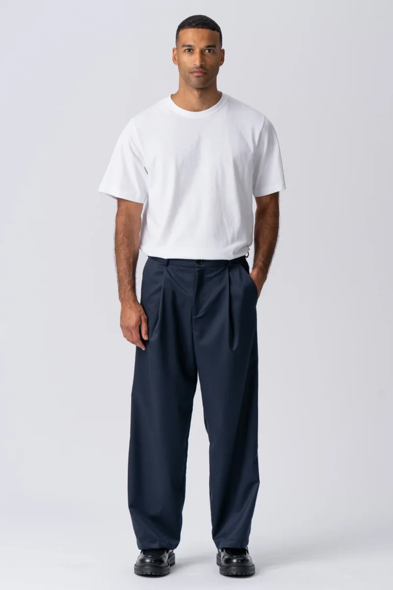 Abito ampio a pieghe Pants - Marina - immagine 3