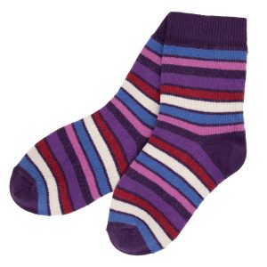 CALZINI RETROSTRIPES – GRAPE