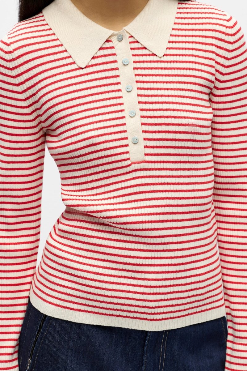 Pullover Kelly Polo in maglia - Birch Poinsettia - immagine 4