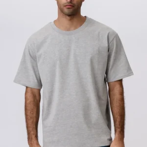 T-shirt Boxfit pesante - Grigio scuro