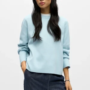 Pullover Reynard con scollo a O - Cielo invernale