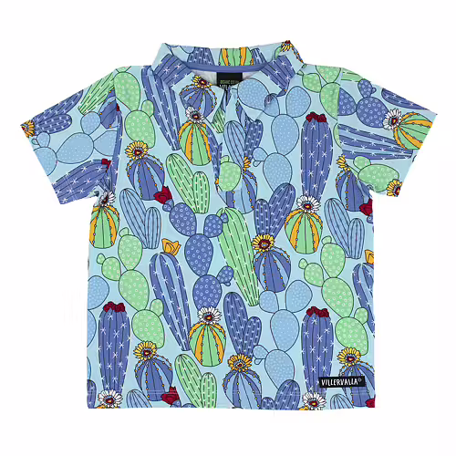 T-SHIRT CON COLLETTO CACTUS – BAY