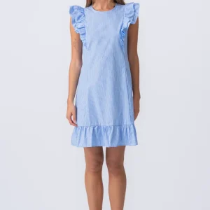 Abito Aila - Little Boy Blue / White