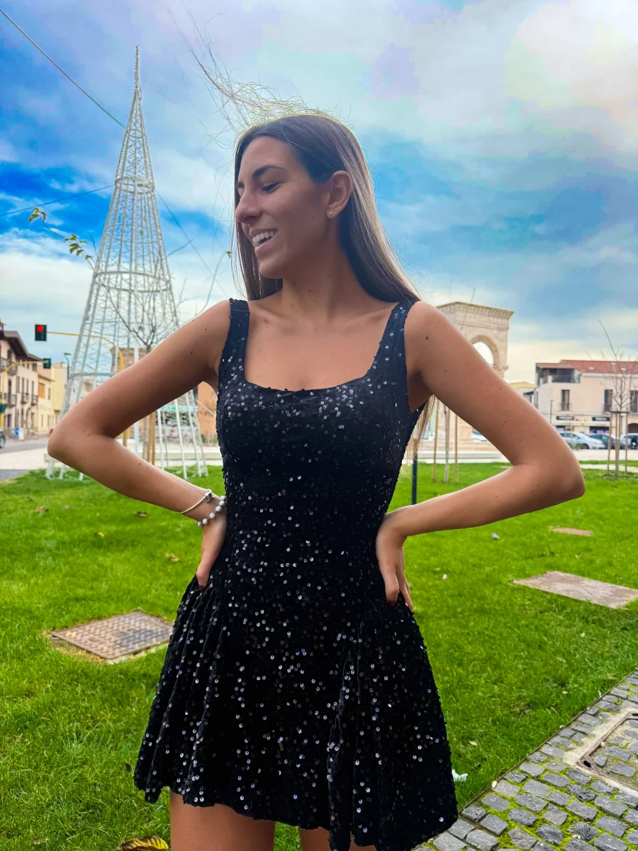 Abito “Lumiere” nero - immagine 2