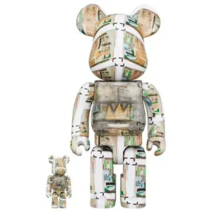 BEARBRICK 100% 400% JEAN-MICHEL BASQUIAT KING PLEASURE