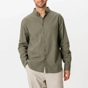 Camicia di lino - esercito