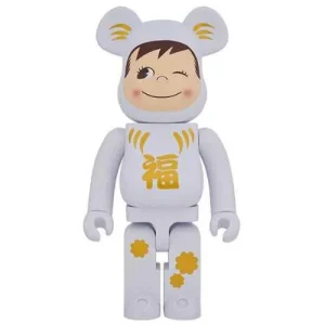 BEARBRICK 1000% DARUMA X POKO-CHAN WHITE
