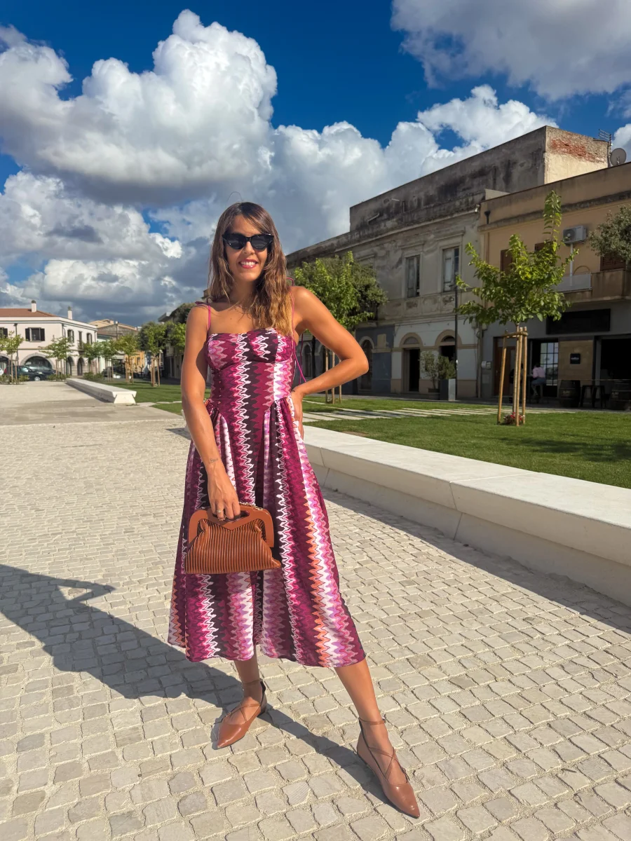 Abito “Dandeon” fucsia - immagine 2