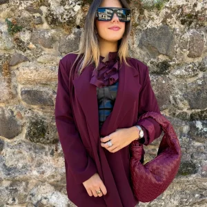 Blazer “Maxime” bordeaux