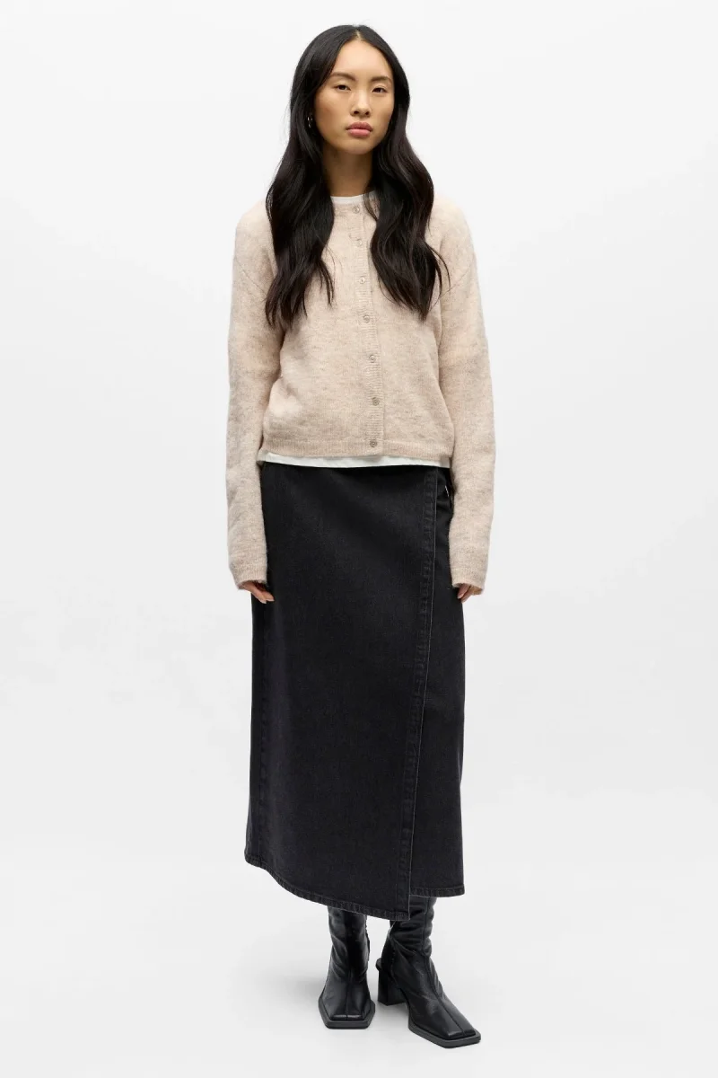 Cardigan in maglia agata - Humus Melange - immagine 3