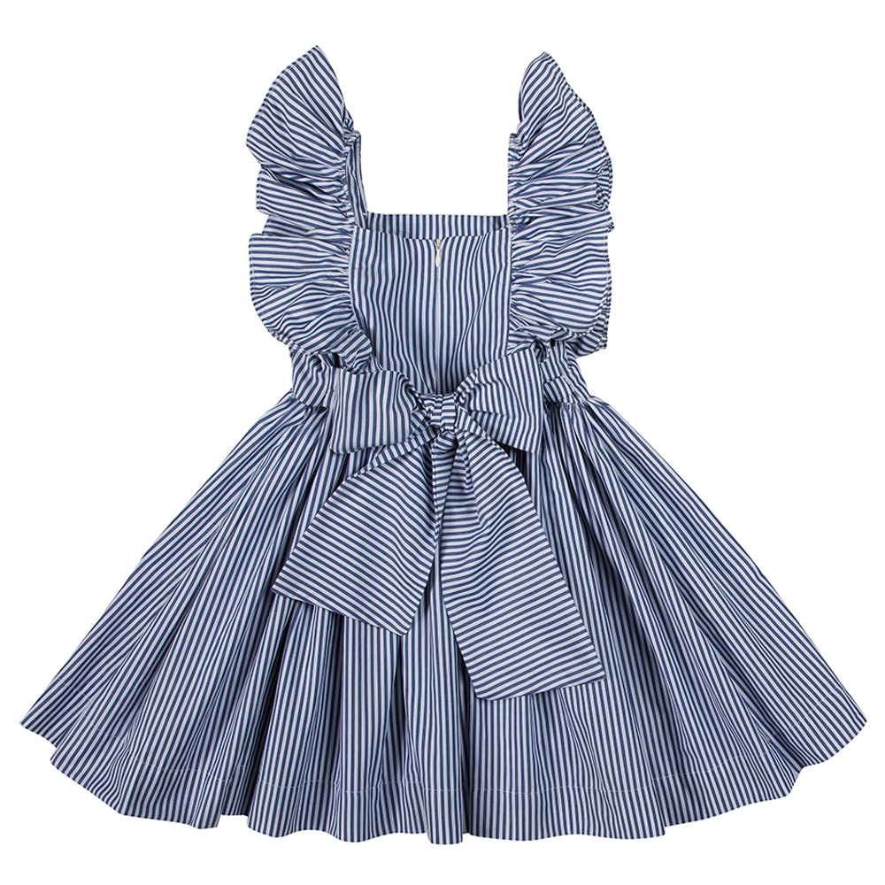 Abito Isabel a righe blu e bianche - immagine 3