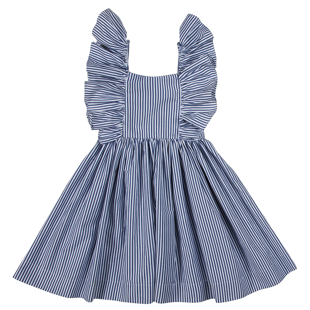 Abito Isabel a righe blu e bianche - immagine 2