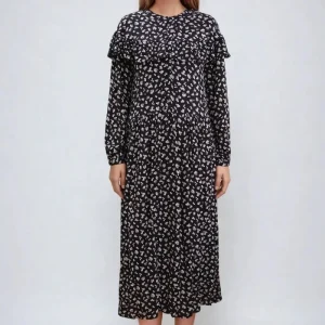 Abito Amelia - floreale nero