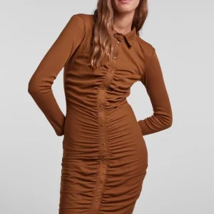 Abito a maniche lunghe norma - marrone