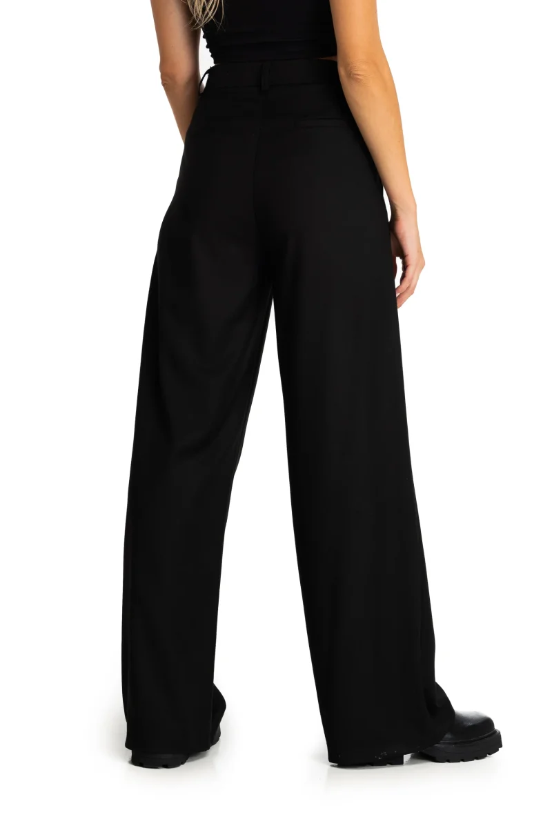 Pantalone nero a palazzo - immagine 6