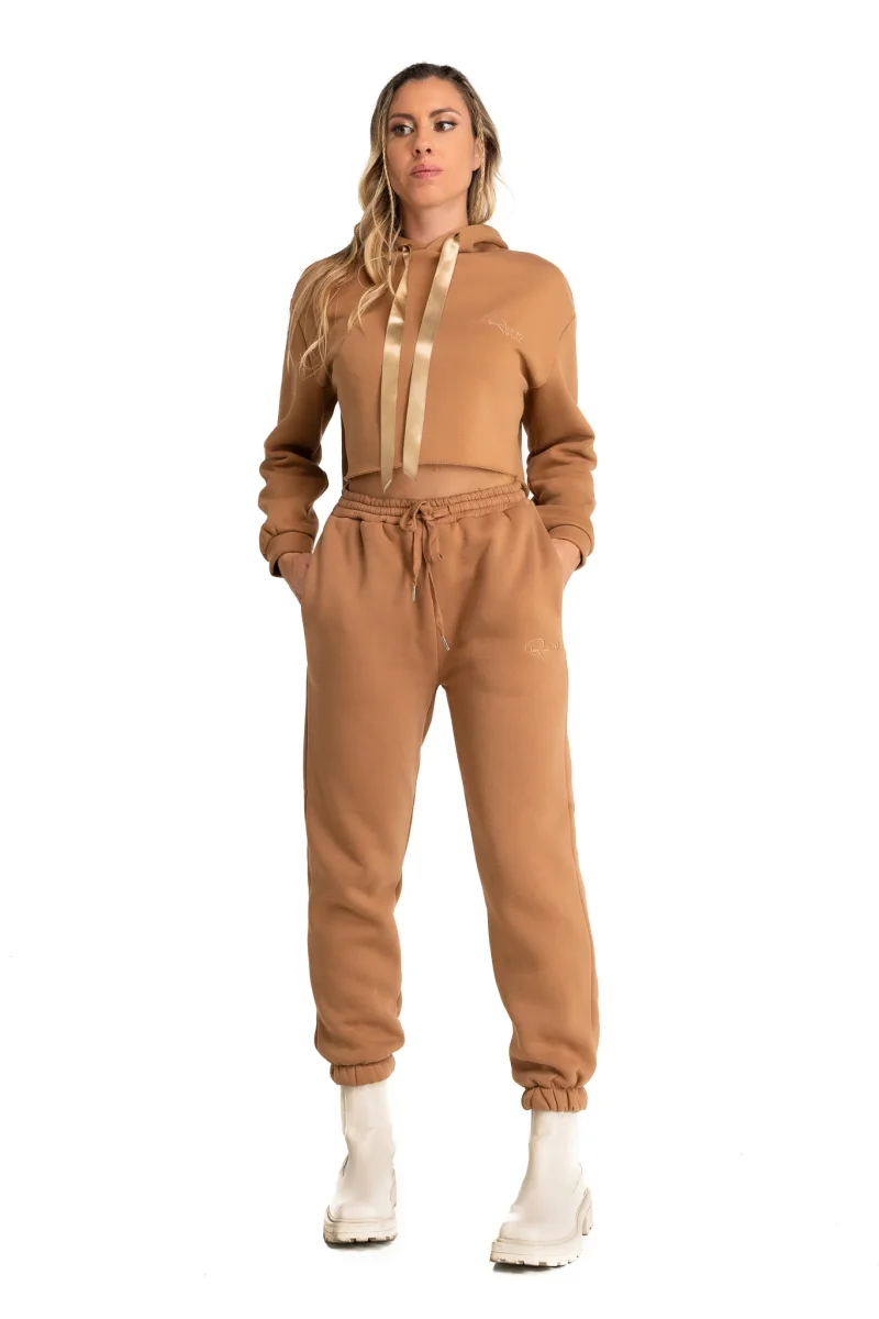 Pantalone Jogger Biscotto con ricamo Rue 19 Milano - immagine 4