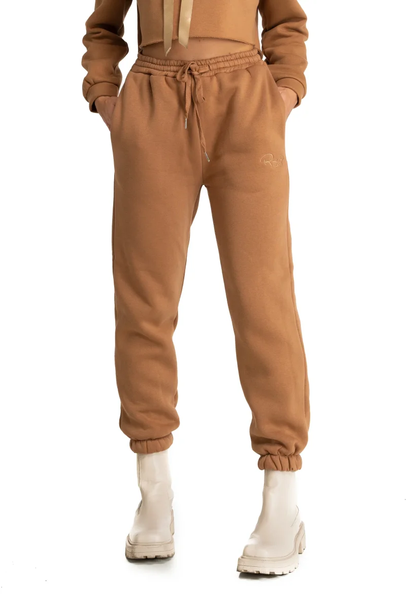 Pantalone Jogger Biscotto con ricamo Rue 19 Milano - immagine 3