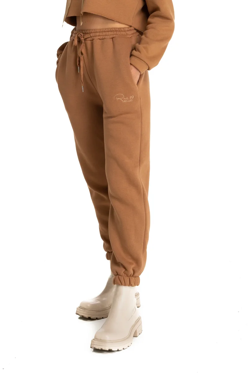 Pantalone Jogger Biscotto con ricamo Rue 19 Milano - immagine 6