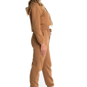 Pantalone Jogger Biscotto con ricamo Rue 19 Milano