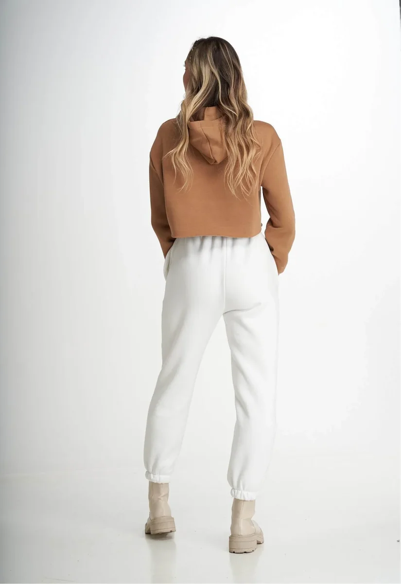 Pantalone Jogger bianco con ricamo Rue 19 Milano - immagine 6