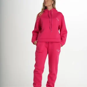 Pantalone Jogger fucsia con ricamo Rue 19 Milano