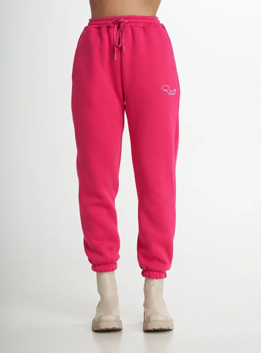 Pantalone Jogger fucsia con ricamo Rue 19 Milano - immagine 3