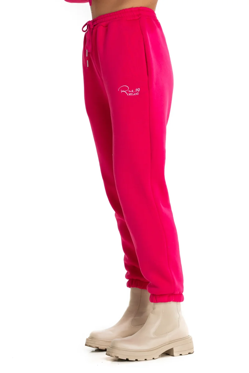 Pantalone Jogger fucsia con ricamo Rue 19 Milano - immagine 5