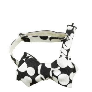 Papillon da annodare bianco e nero