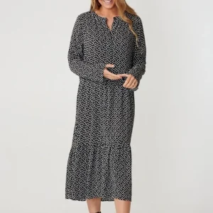 Abito a maniche lunghe Anna - nero