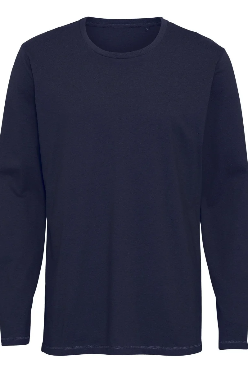 T-shirt di base a maniche lunghe-Navy - immagine 5