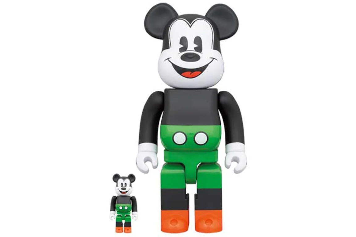 BEARBRICK 100% 400% MICKEY MOUSE 1930S POSTER - immagine 2