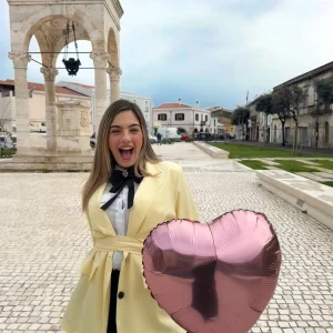 Blazer “Grace Belt” giallo