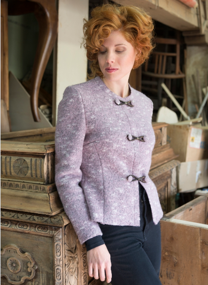 Giacche di lana cotta, rosa o verde - immagine 2