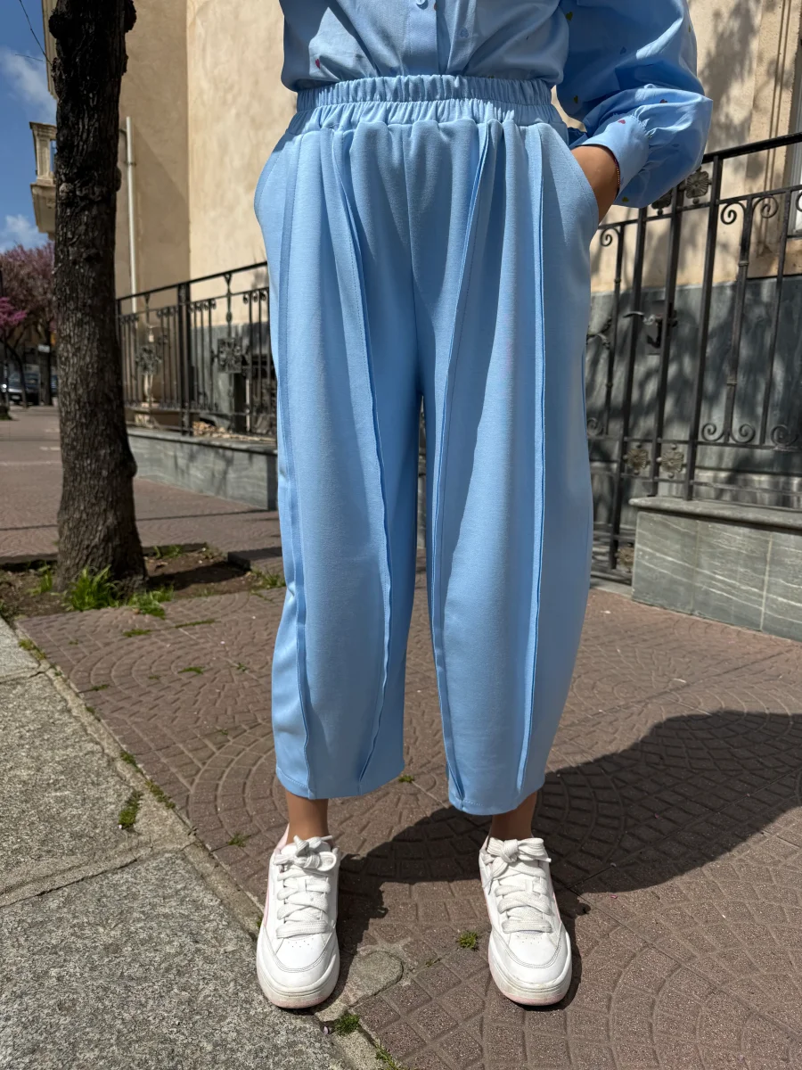 Pantaloni “Cleo” celesti - immagine 3