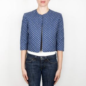 Giacchina corta, blu, trapuntata