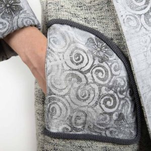 Cappotti corti da donna in lana e seta