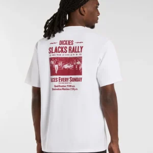 T-SHIRT DICKIES SLACKS RALLY SS WHITE