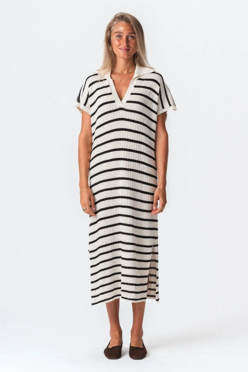 Victoria Dress - bianco/nero