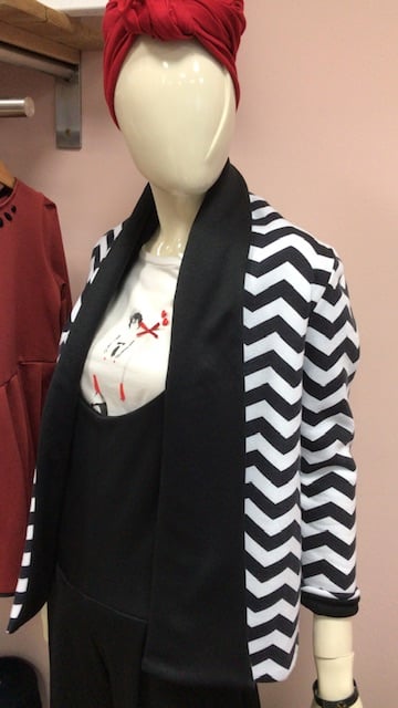 Giacca donna mezza stagione reversibile optical - immagine 8